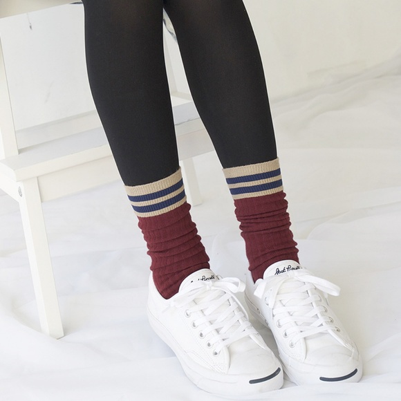 6 Pairs Cotton Sprout Women Mid Calf Socks - Picture 8 of 8